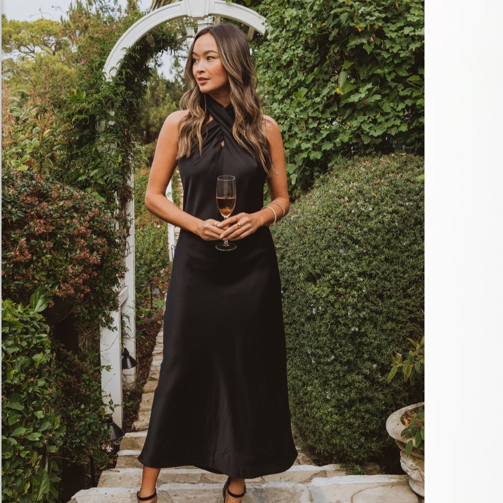 Show Me Your Mumu Jasmine Halter Midi Dress XS
